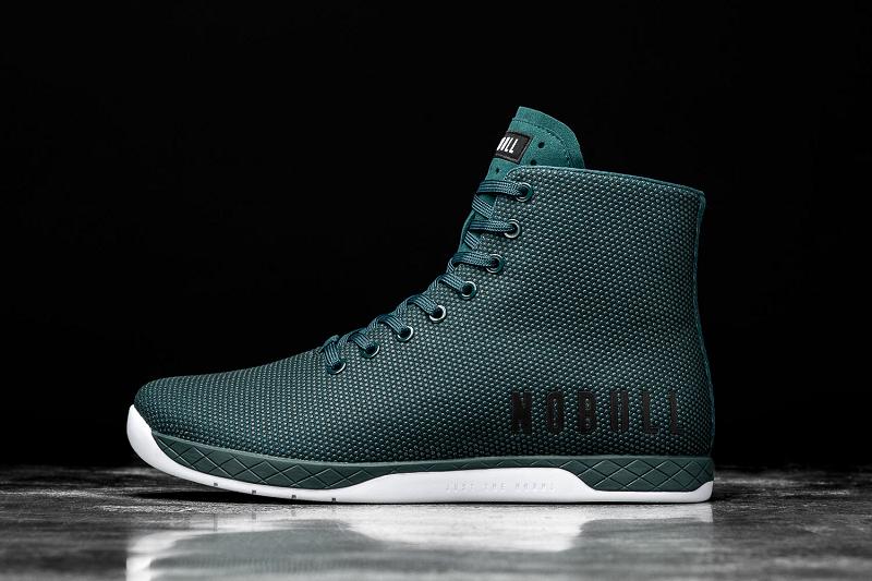 Men\'s Nobull High-Top Deep Teal Trainers Deep / Turquoise | SG K2395O